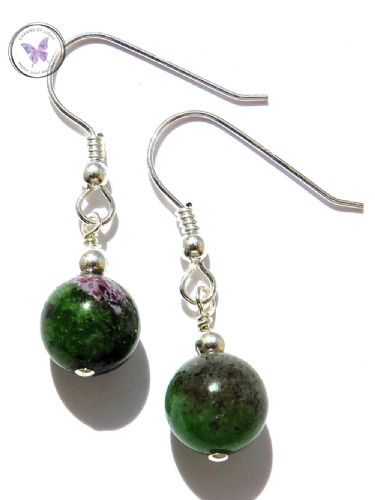 Anyolite - Ruby Zoisite - Earrings